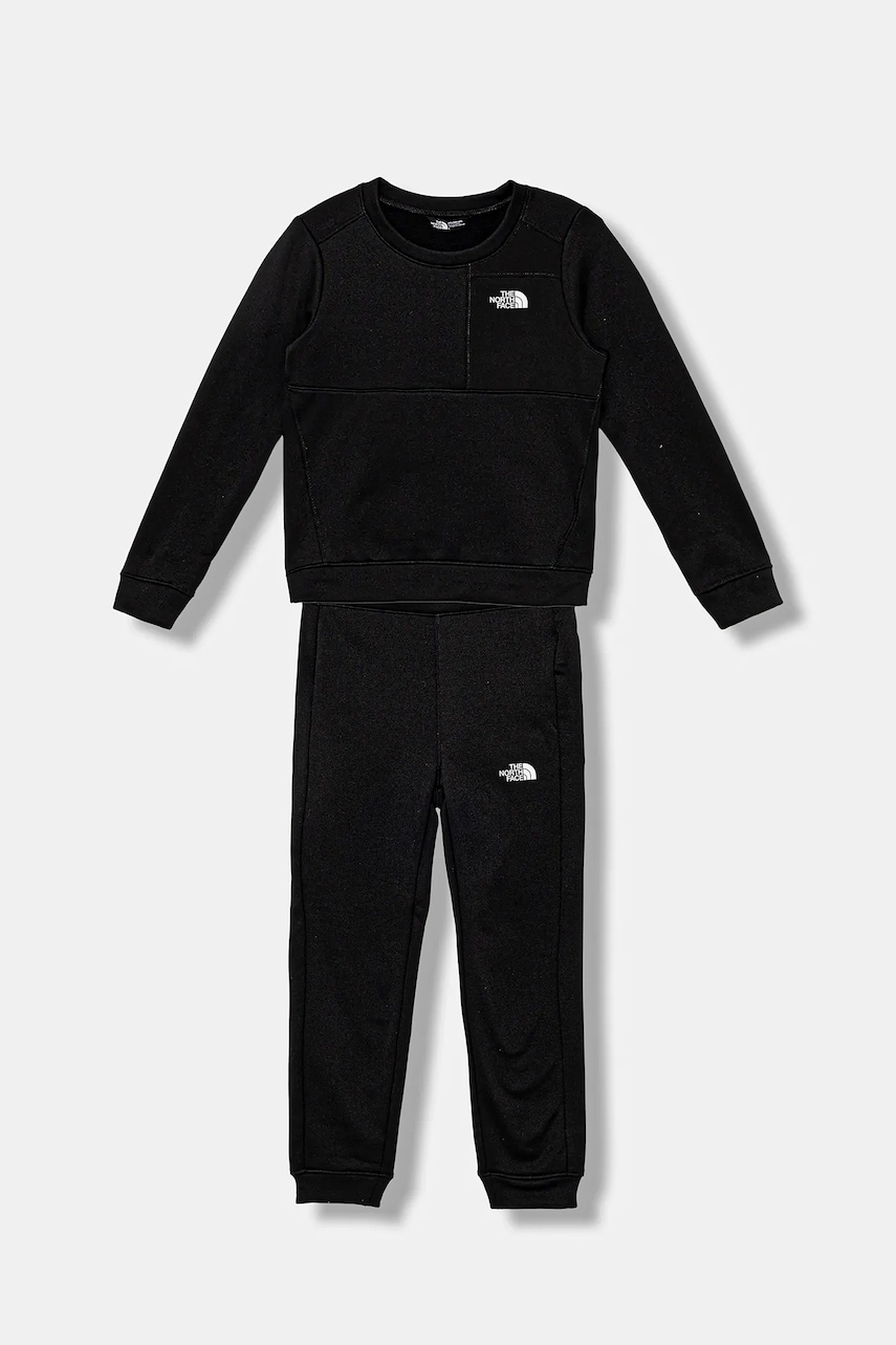 The North Face trening copii KID TNF PERFORMANCE FLEECE SET culoarea negru, NF0A8CV0JK31