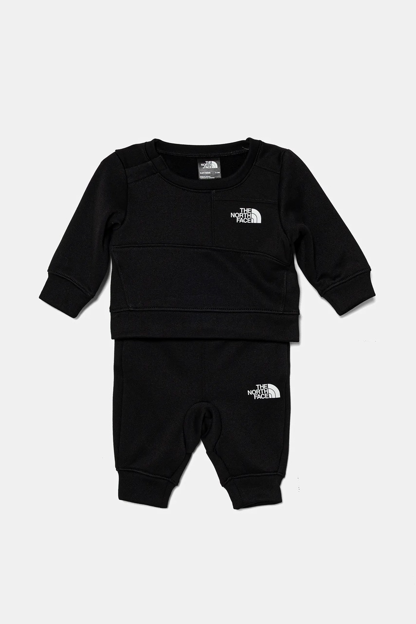 The North Face trening bebeluși BABY TNF PERFORMANCE FLEECE SET culoarea negru, NF0A8CV1JK31