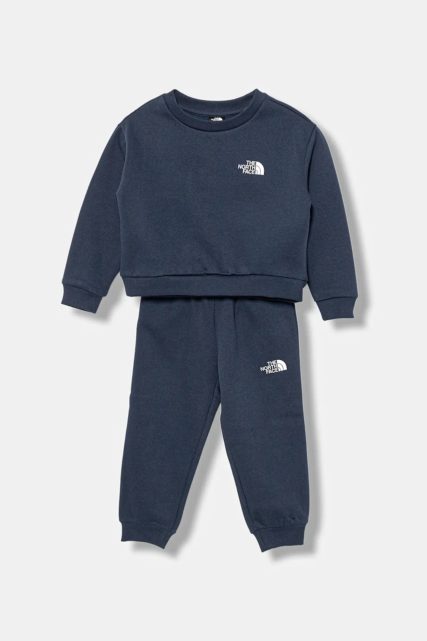 The North Face trening copii KID SIMPLE DOME FLEECE SET culoarea bleumarin, NF0A8EFM8K21