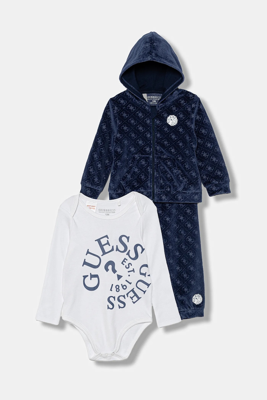 Levně Kojenecká sada Guess 3-pack tmavomodrá barva, H5BW02 KAVN4