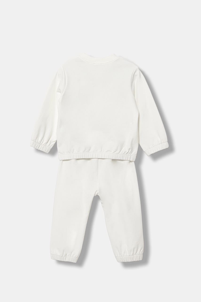 Спортивный костюм для младенцев United Colors of Benetton цвет белый 3MDSAK017 Спортивный костюм для младенцев United Colors of Benetton цвет белый 3MDSAK017