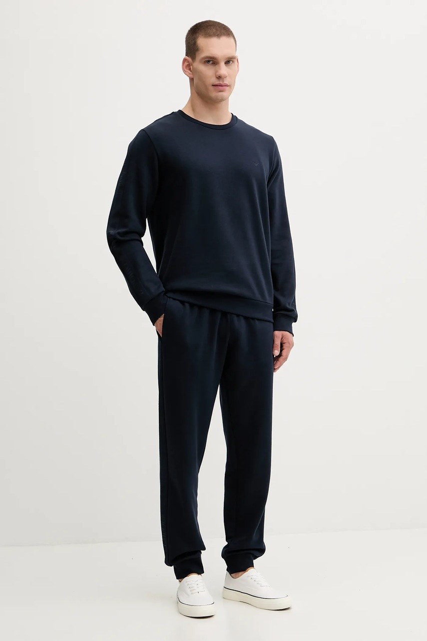 Levně Tepláková souprava Emporio Armani Underwear pánská, tmavomodrá barva, EM001922 AF14976