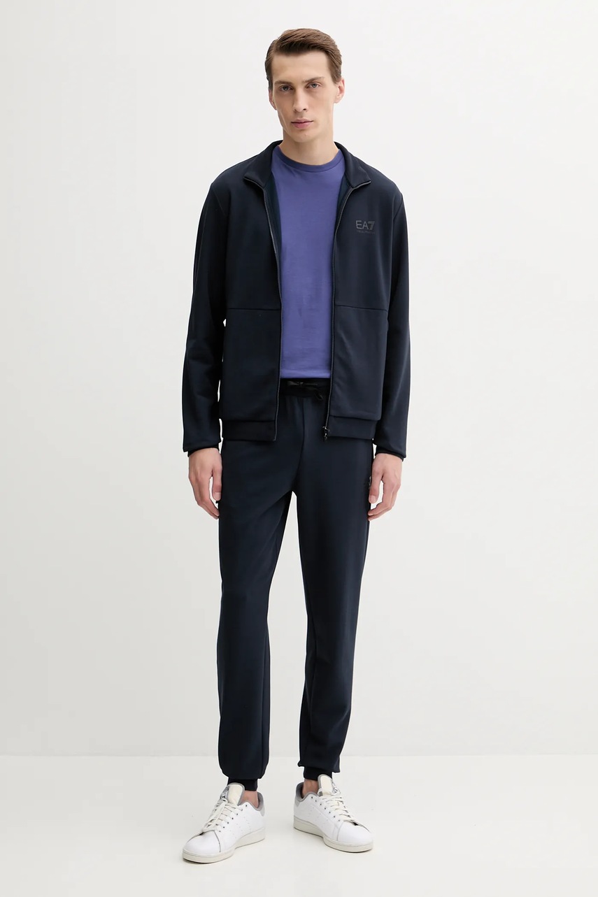 Levně Tepláková souprava EA7 Emporio Armani pánská, tmavomodrá barva, AF12501.7M000664