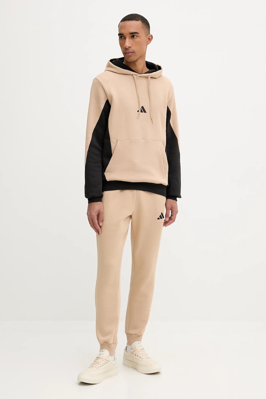 adidas trening M FL CB HD TS culoarea bej, KB5265