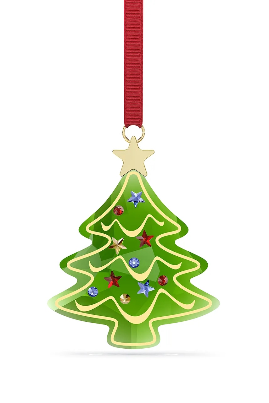Swarovski pandantiv decor HOLIDAY CHEERS culoarea verde, 5701867