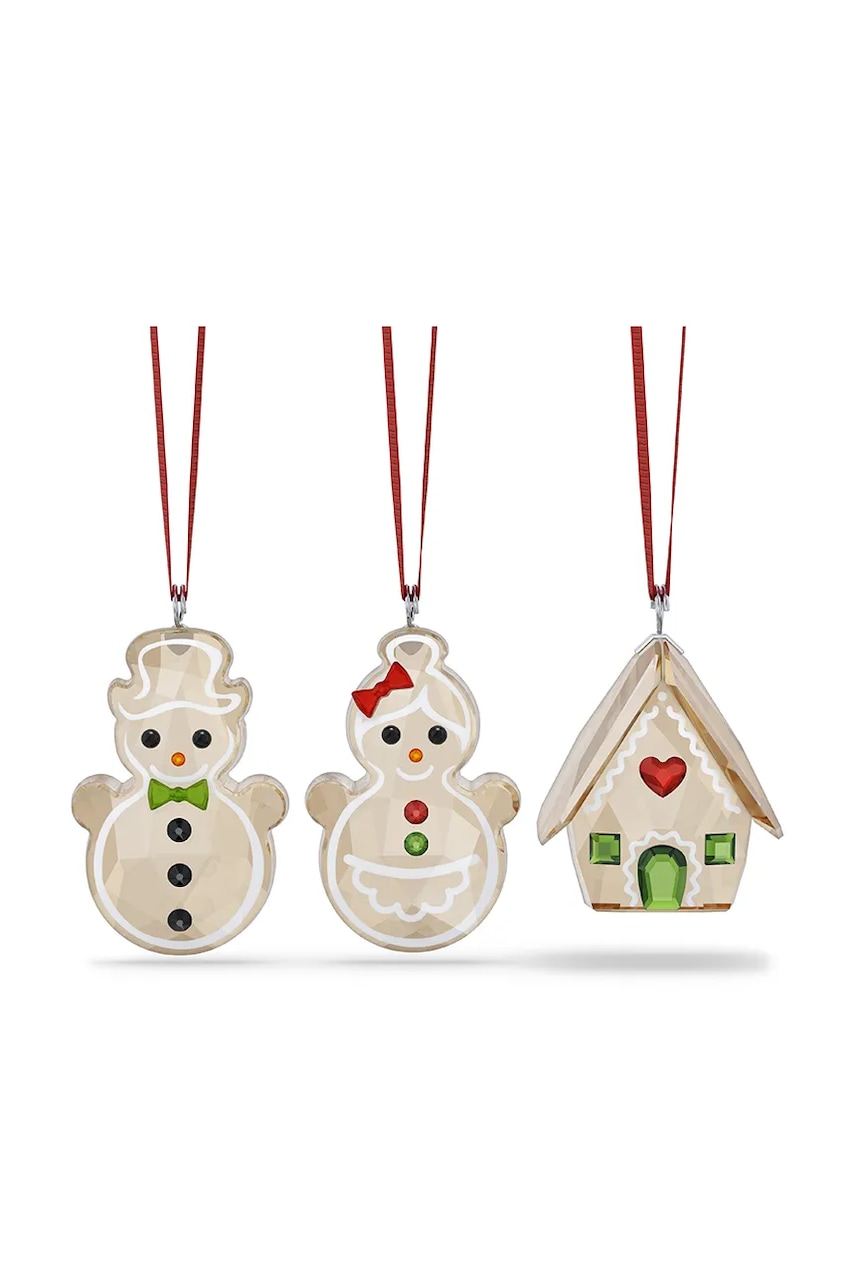 Swarovski pandantiv decorativ HOLIDAY CHEERS 3-pack culoarea transparent, 5701511