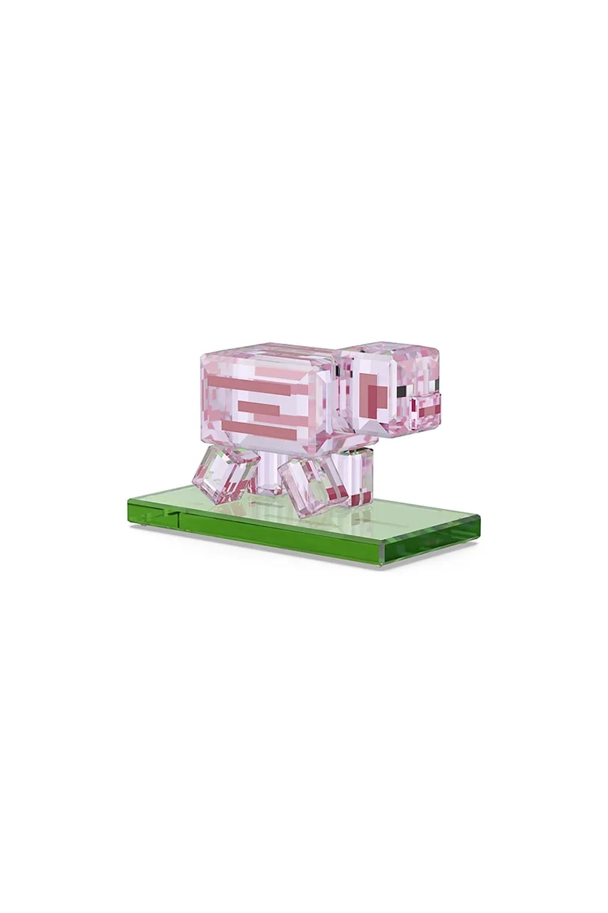 Swarovski figurină decorativă MINECRAFT culoarea roz, 5701273
