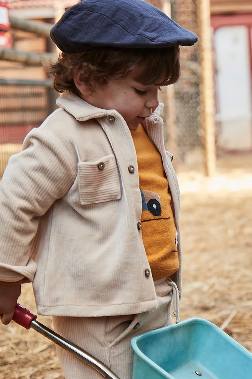 Mayoral cămașă bebe culoarea bej, 2105 Mayoral cămașă bebe culoarea bej, 2105