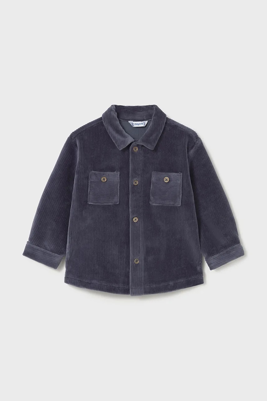 Mayoral cămașă bebe culoarea bleumarin, 2105 Mayoral cămașă bebe culoarea bleumarin, 2105