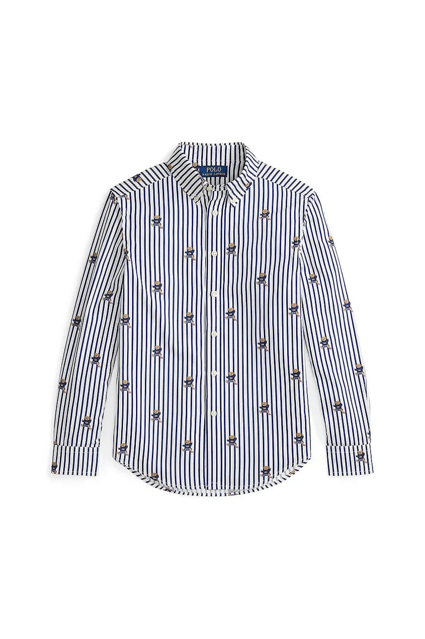 Levně Košile Polo Ralph Lauren tmavomodrá barva, 323979326001