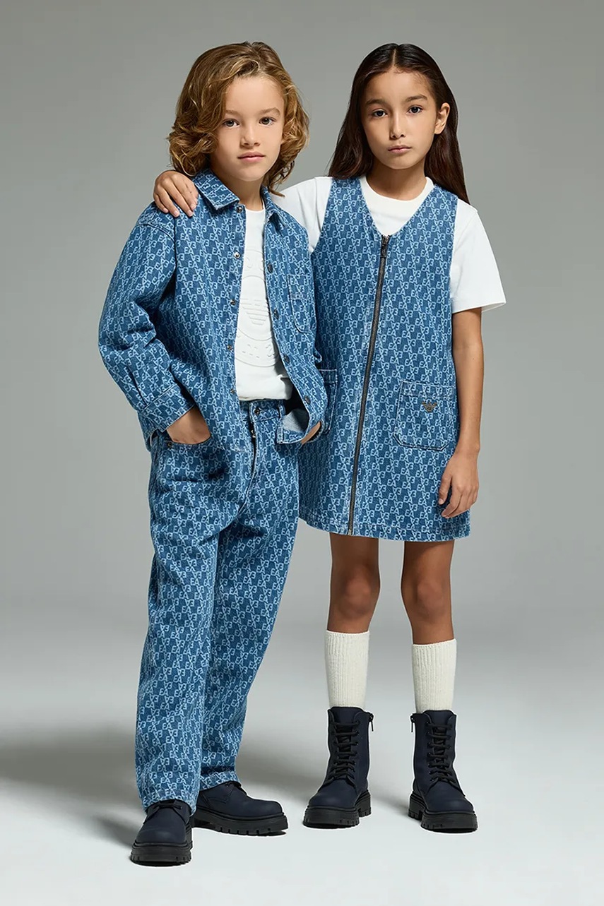 Dětská riflová košile Emporio Armani (obrázek 5)