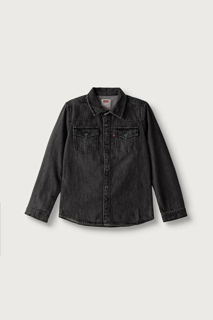 Levi's cămașă pentru copii din denim NEW BARSTOW WESTERN SHIRT
