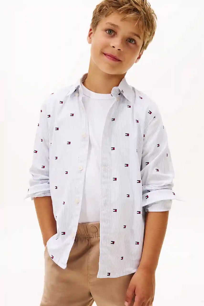 

Детска риза Tommy Hilfiger, Син