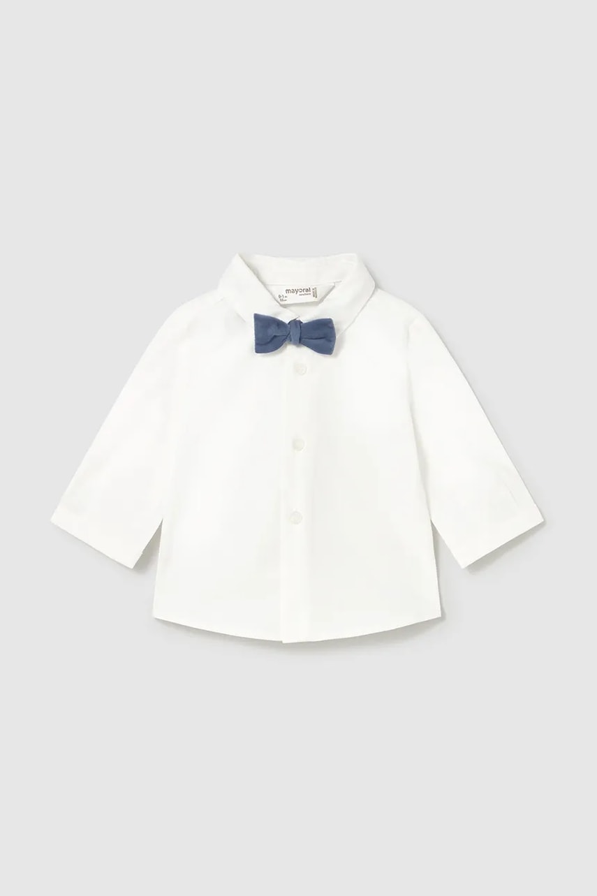 Mayoral Newborn cămașă bebe culoarea bej, 2196