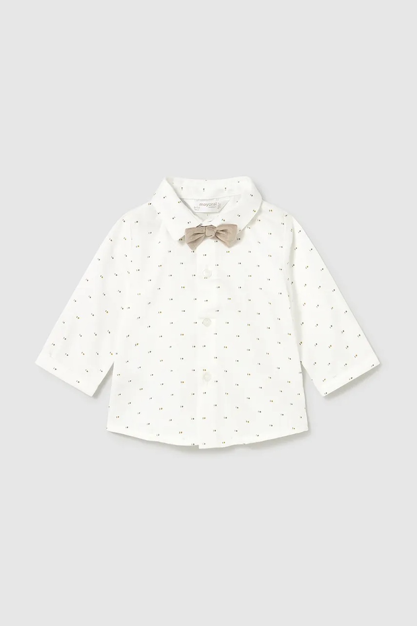 Mayoral Newborn cămașă bebe culoarea bej, 2196