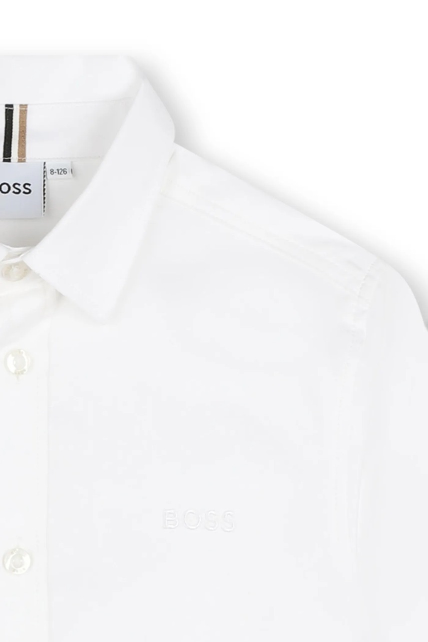 Dětská bavlněná košile BOSS (obrázek 4)