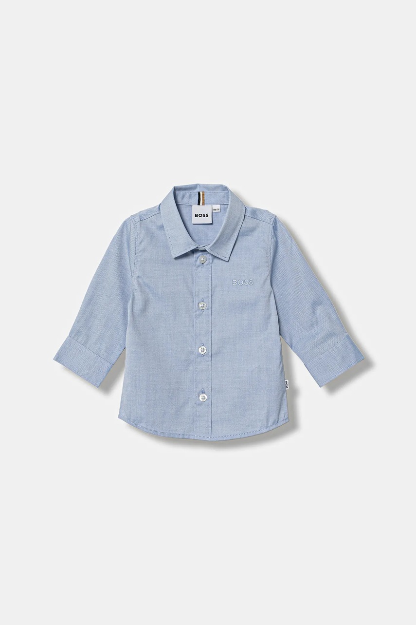 BOSS cămașă din bumbac pentru bebeluși J52681