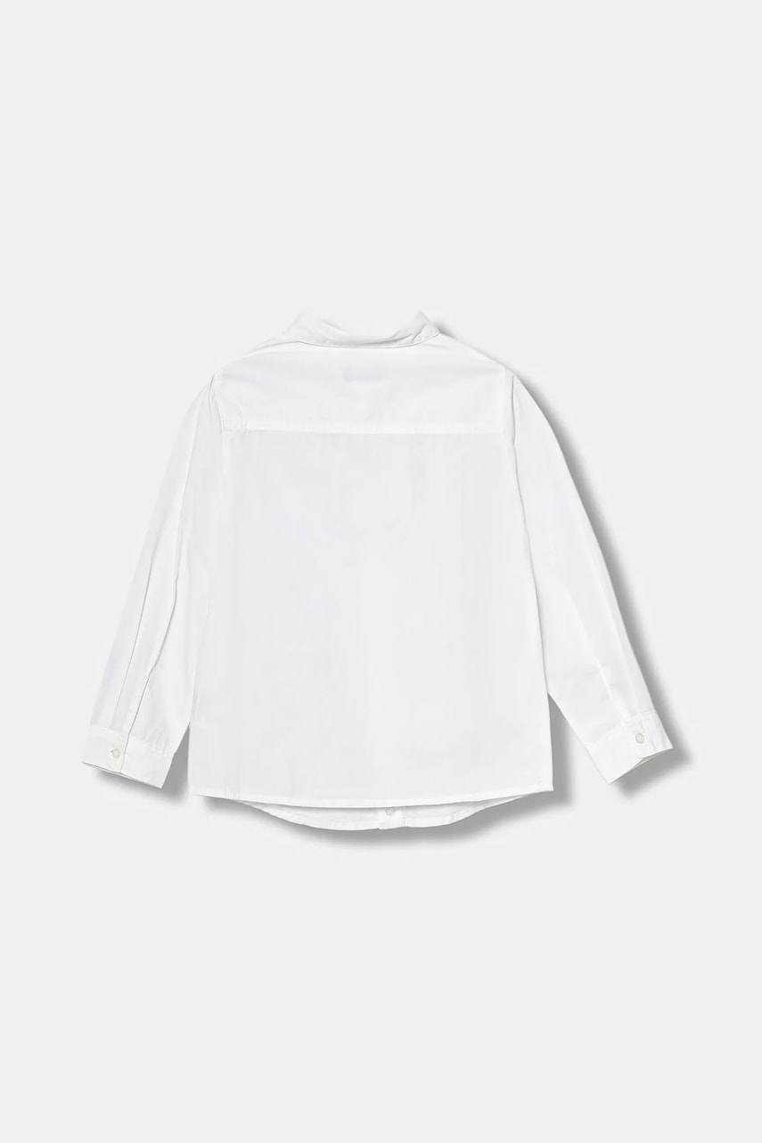 Детская хлопковая рубашка United Colors of Benetton цвет белый 54AZGQ00J Детская хлопковая рубашка United Colors of Benetton цвет белый 54AZGQ00J