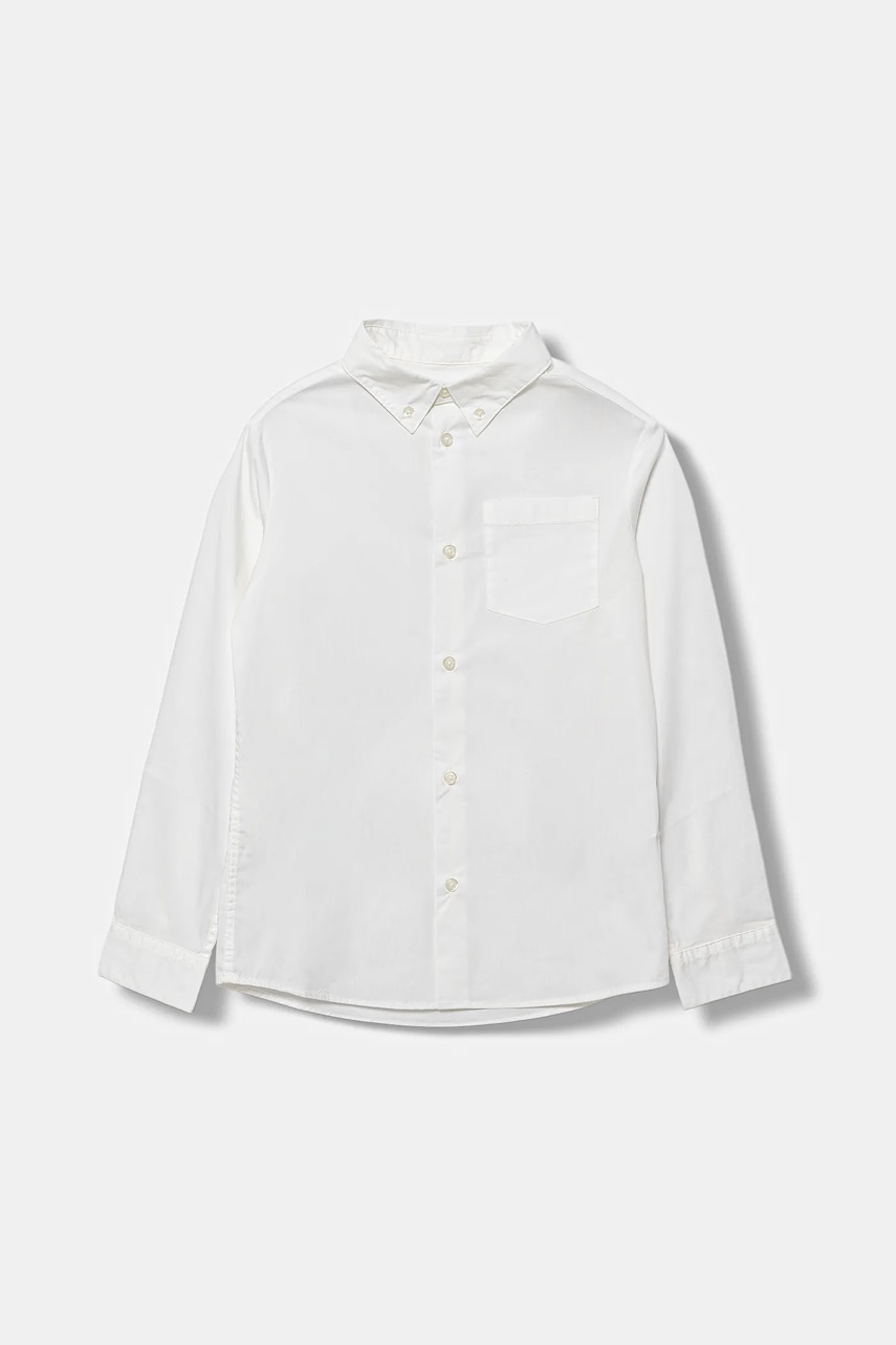Levně Dětská košile United Colors of Benetton bílá barva, 5AWRCQ04E