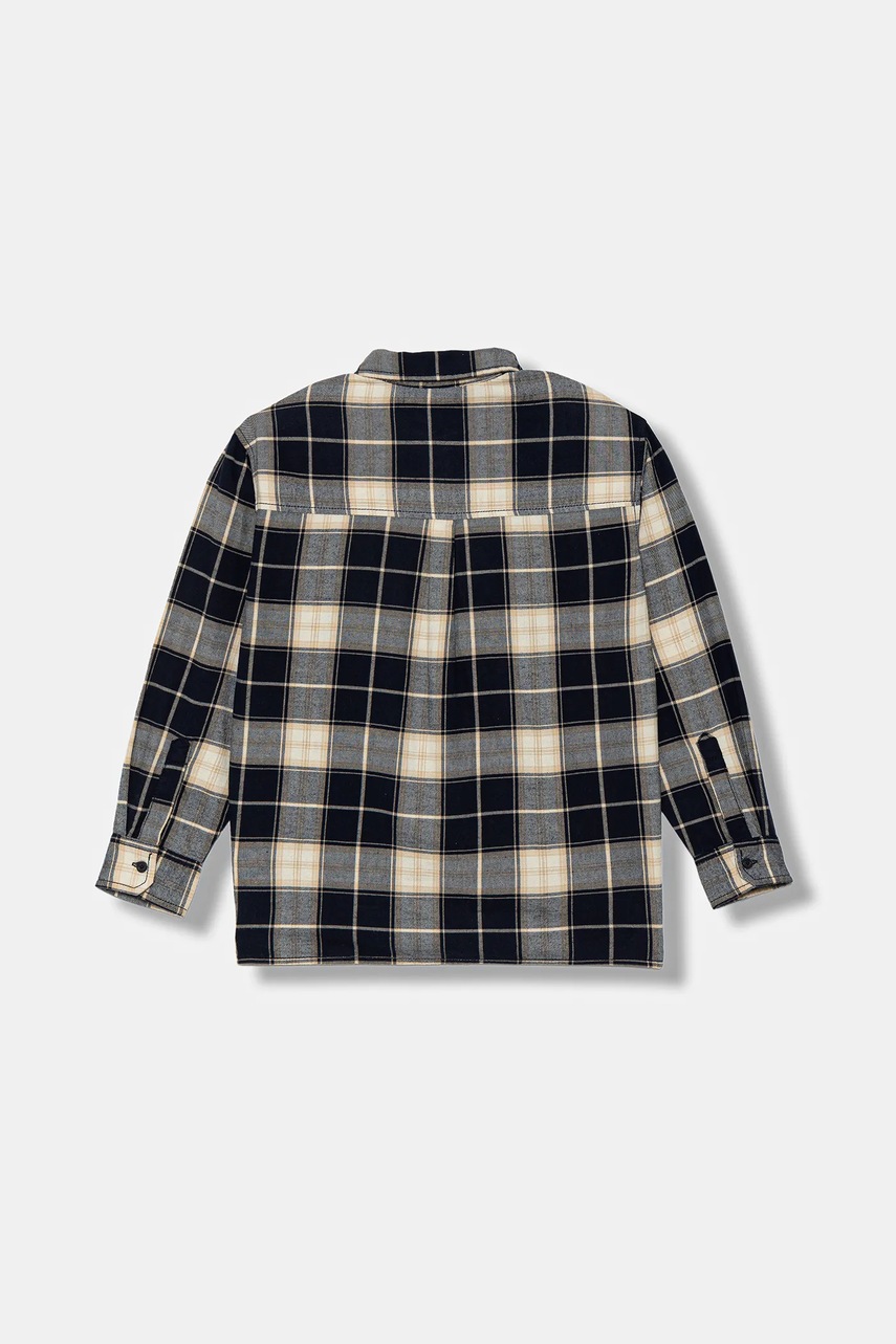 Детская хлопковая рубашка United Colors of Benetton цвет синий 5LQHCQ04B Детская хлопковая рубашка United Colors of Benetton цвет синий 5LQHCQ04B