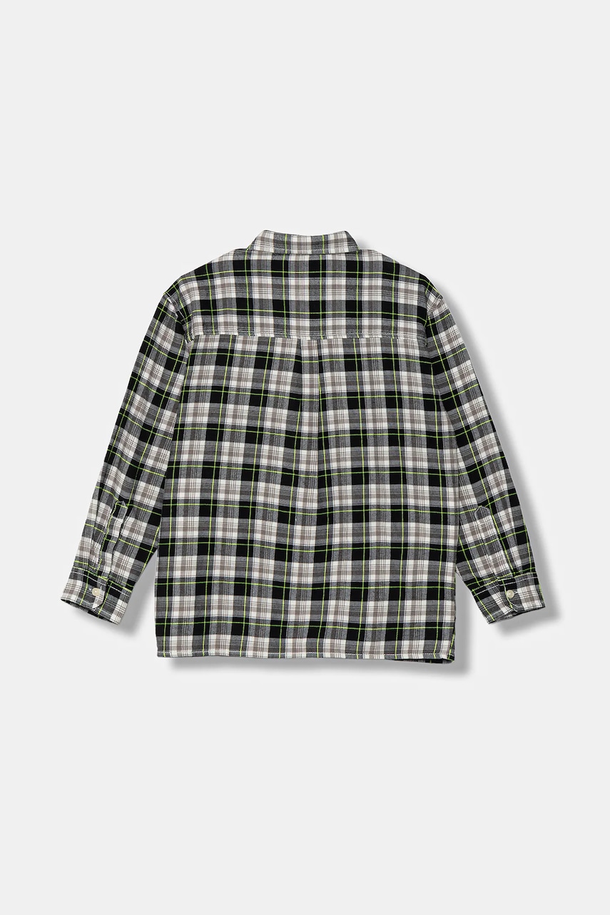 Детская хлопковая рубашка United Colors of Benetton цвет чёрный 5LQHCQ04B Детская хлопковая рубашка United Colors of Benetton цвет чёрный 5LQHCQ04B