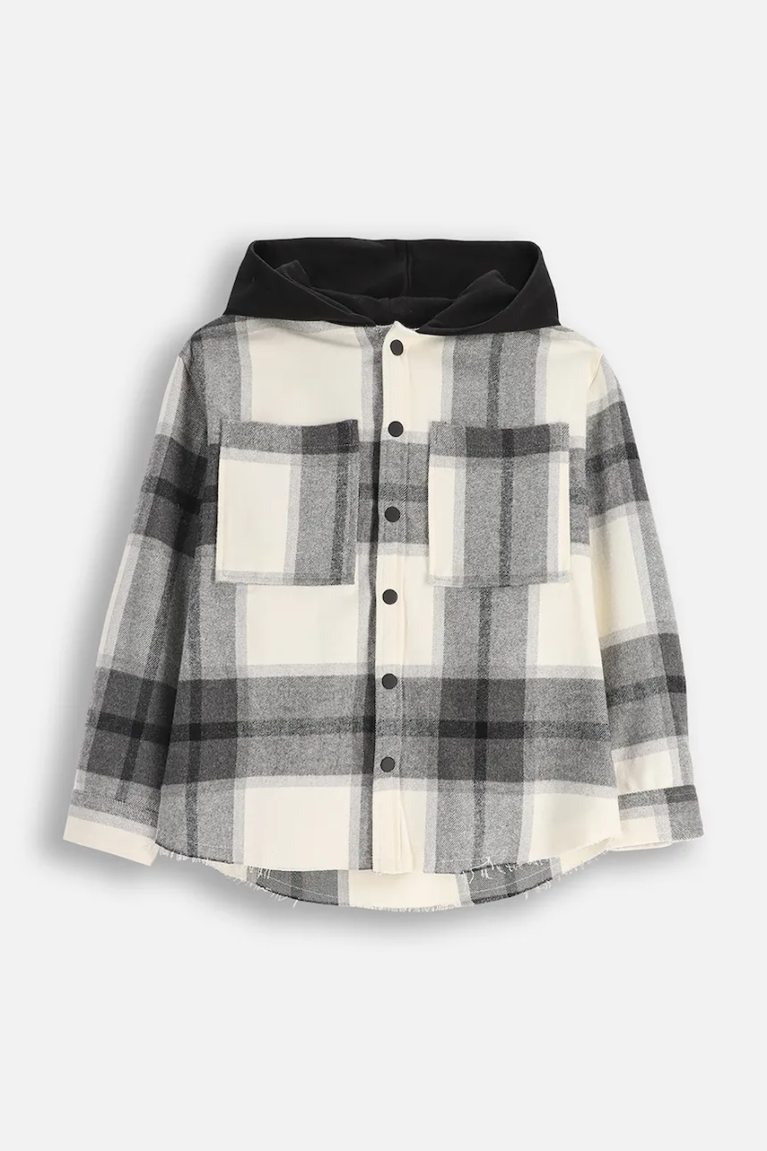 Coccodrillo cămașă de bumbac pentru copii culoarea gri, X-RAY VISION BOY JUNIOR