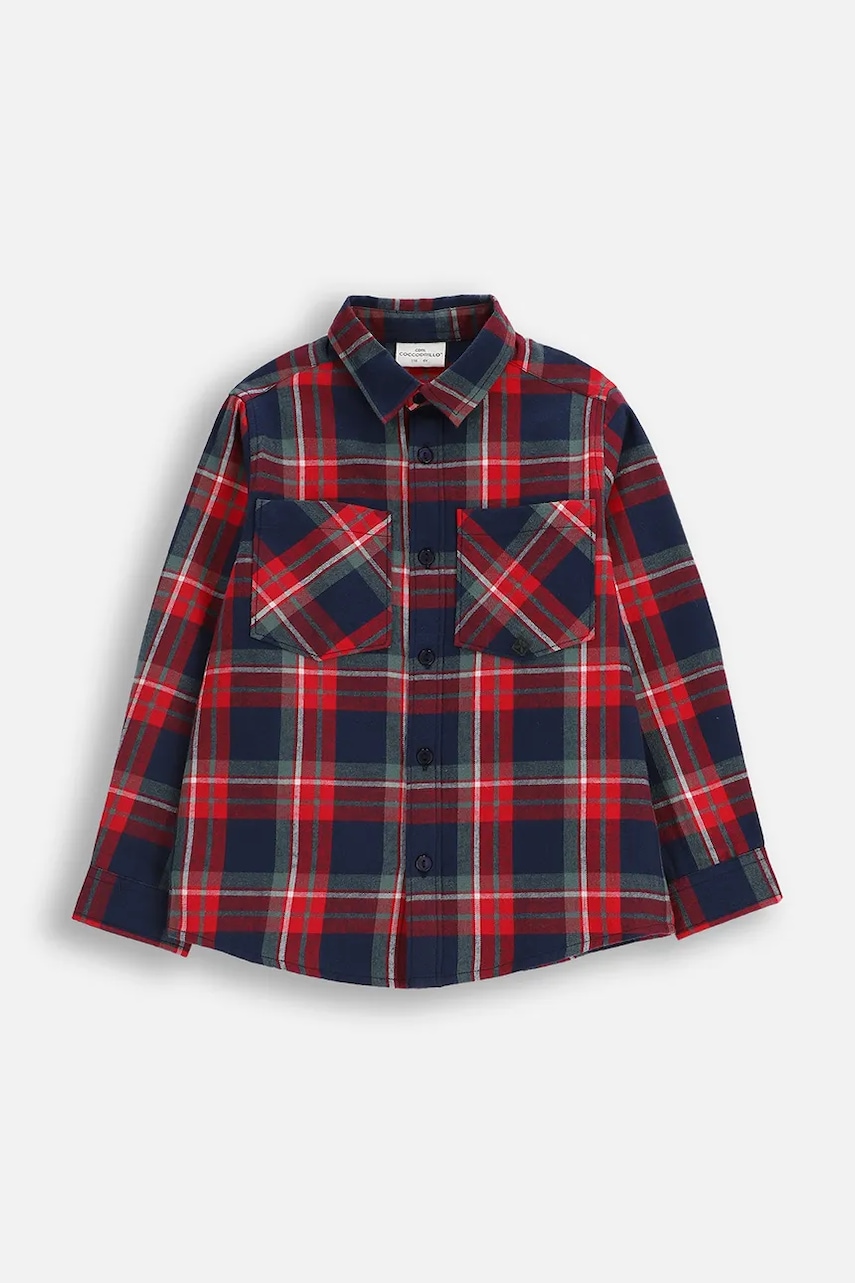 Coccodrillo cămașă de bumbac pentru copii ELEGANT JUNIOR BOY