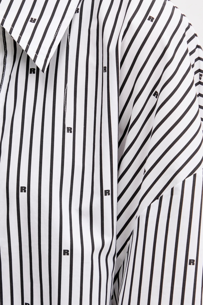 Βαμβακερό πουκάμισο Rotate χρώμα: μαύρο, 114398000 φωτογραφία