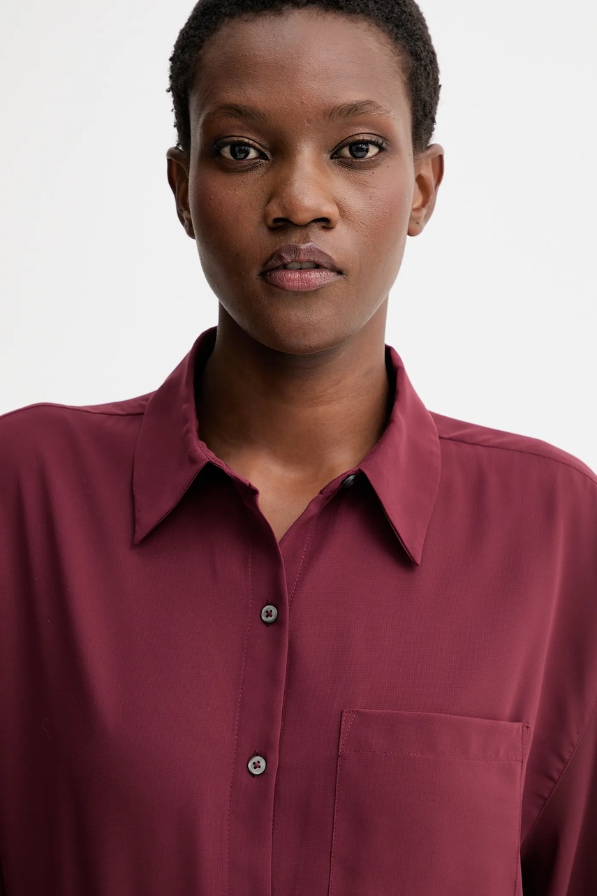 Πουκάμισο Calvin Klein χρώμα: μπεζ, LV044B902G φωτογραφία