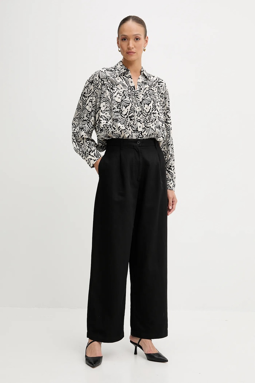 Рубашка Tommy Hilfiger цвет чёрный relaxed классический воротник WW0WW45899