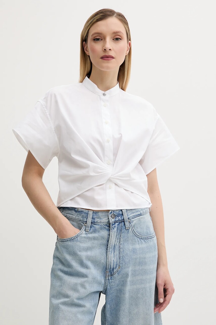 Rag & Bone cămașă din bumbac culoarea alb, cu guler clasic, regular, WAW25PA0107610