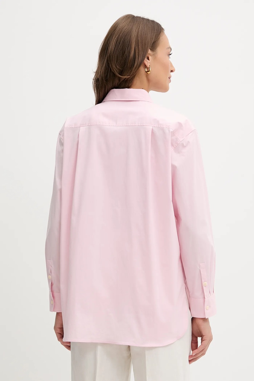 Πουκάμισο Calvin Klein Jeans χρώμα: ροζ, LV047C143G φωτογραφία