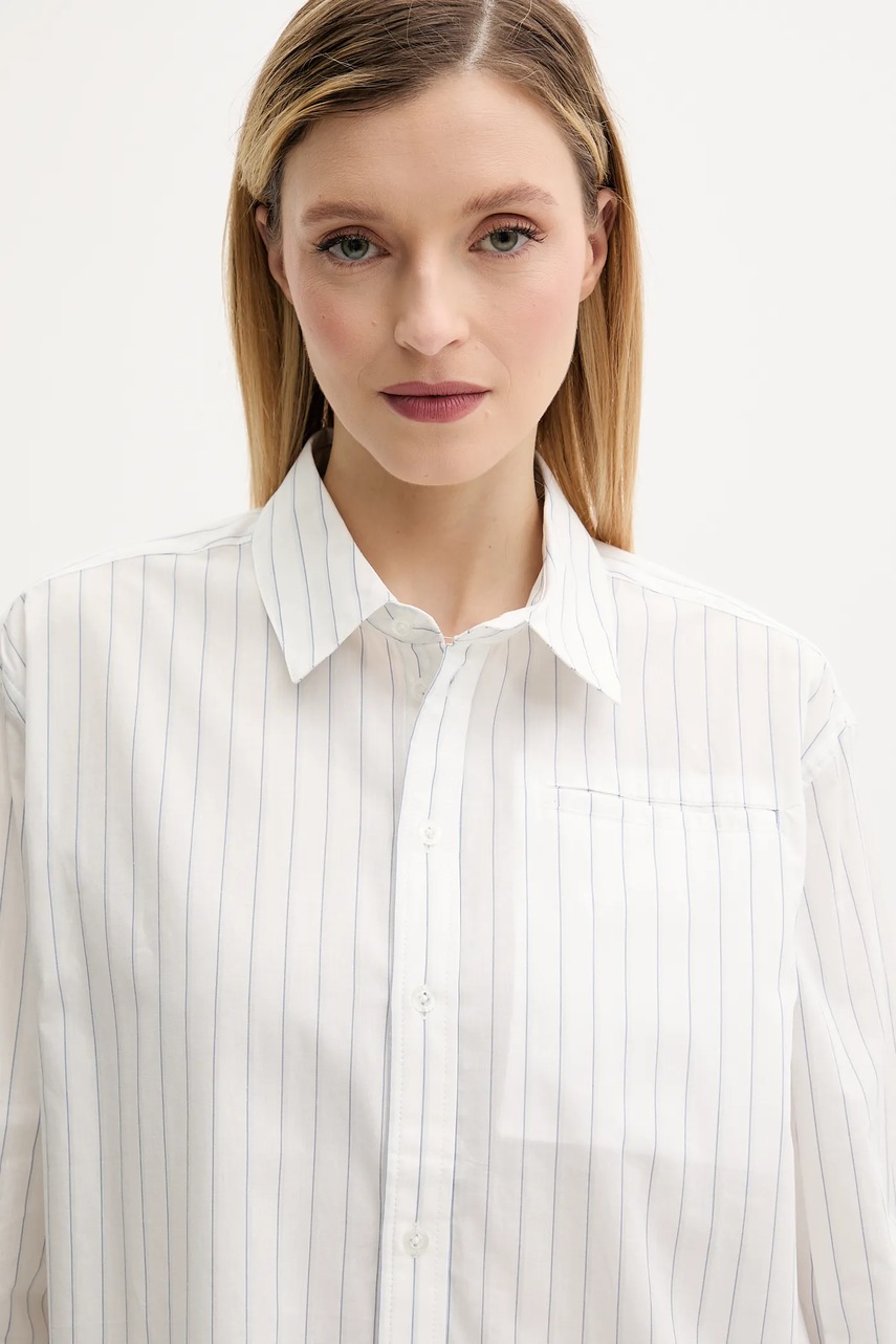 Βαμβακερό πουκάμισο G-Star χρώμα: άσπρο, D26133-D926 φωτογραφία