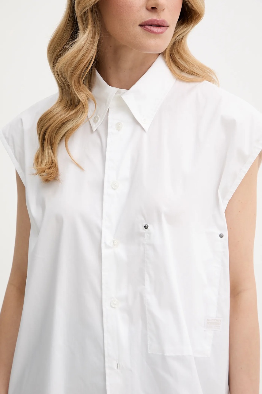 Πουκάμισο G-Star χρώμα: άσπρο, D26541-D321 φωτογραφία