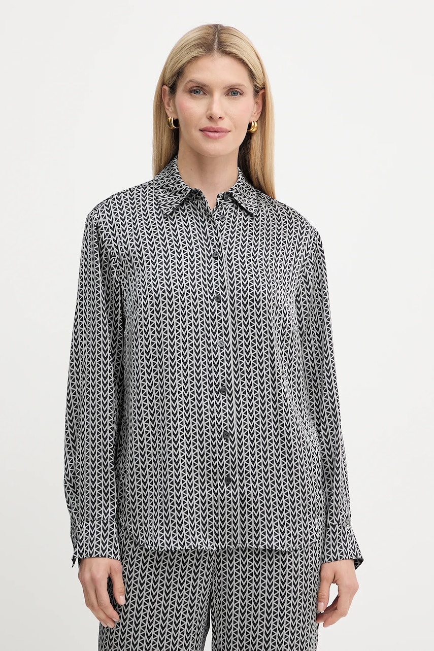 MICHAEL Michael Kors cămașă culoarea gri, cu guler clasic, relaxed, MT540V6JLW