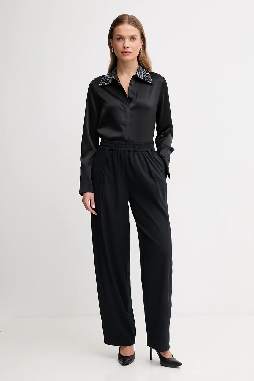 Рубашка Joseph Ribkoff цвет чёрный regular классический воротник 254926