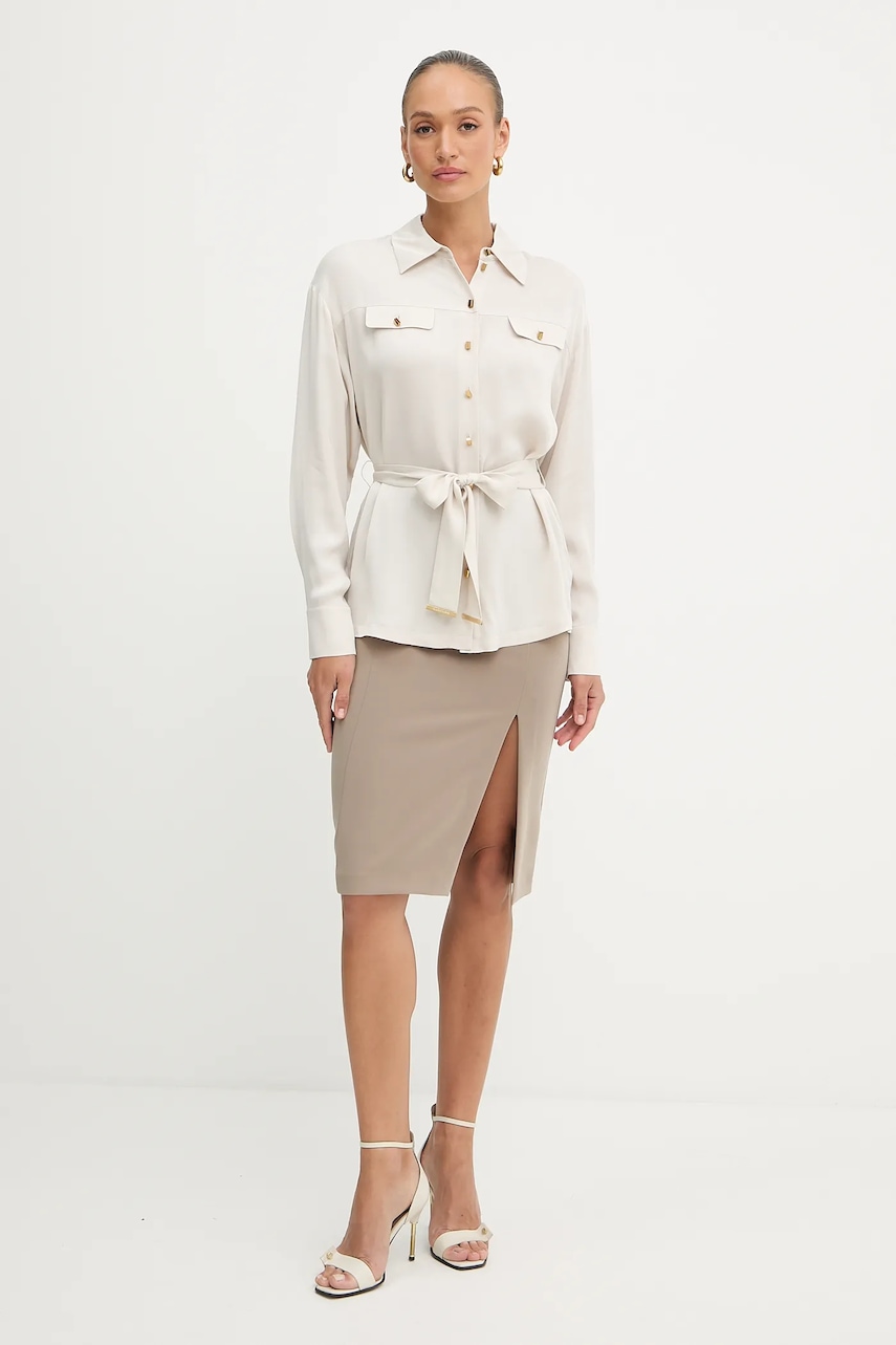 Рубашка Marciano Guess ANITA цвет бежевый relaxed классический воротник 5YGH13 7356A Рубашка Marciano Guess ANITA цвет бежевый relaxed классический воротник 5YGH13 7356A