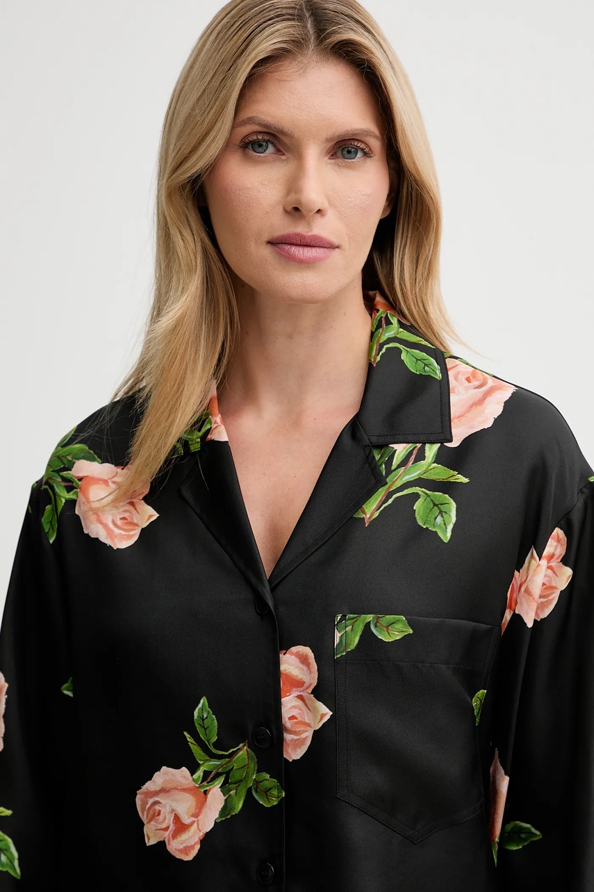 Hedvábné tričko Nanushka (obrázek 4)