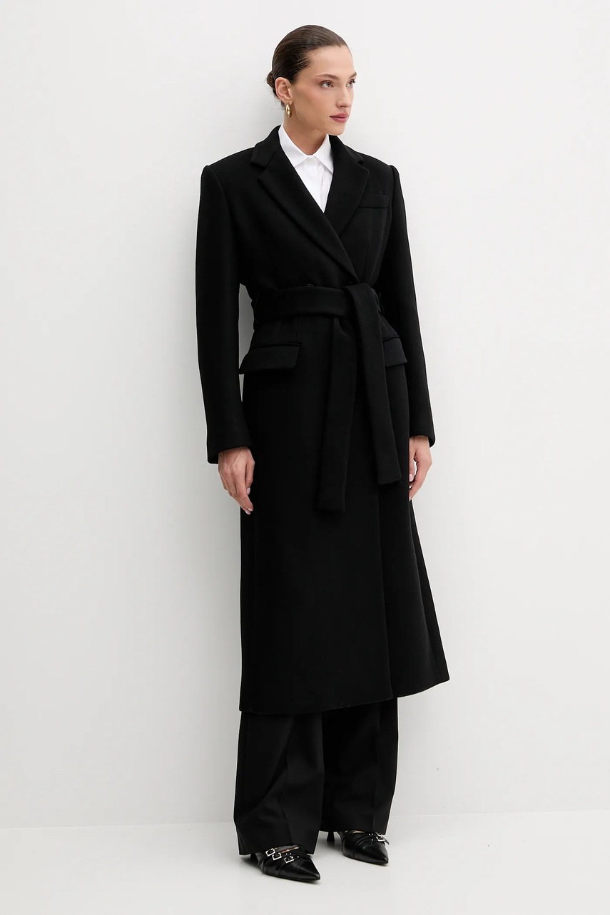 Хлопковая рубашка MSGM цвет белый relaxed классический воротник 3941MDE26X.257602