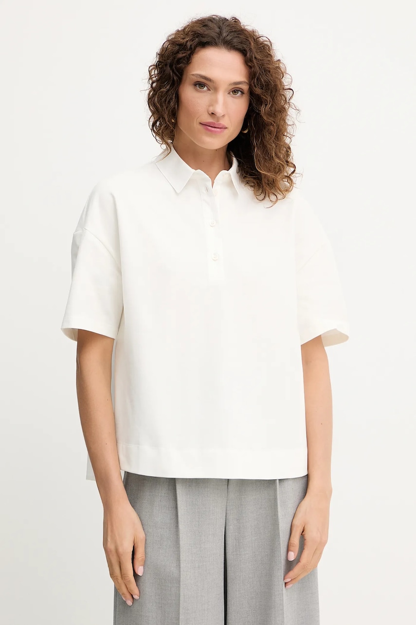 MM tricou polo NAVE culoarea alb, 2526956027600
