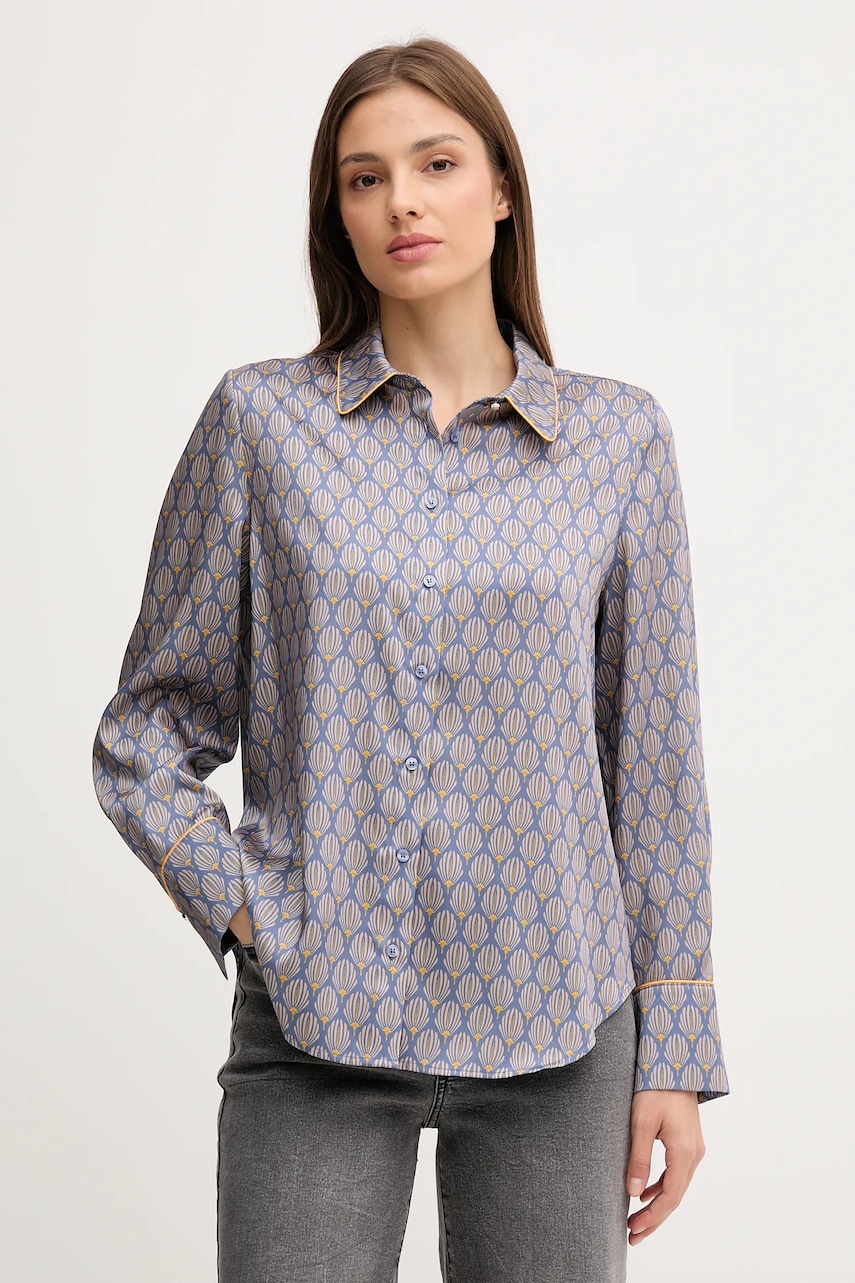 Joop! cămașă culoarea violet, cu guler clasic, regular, 30047621