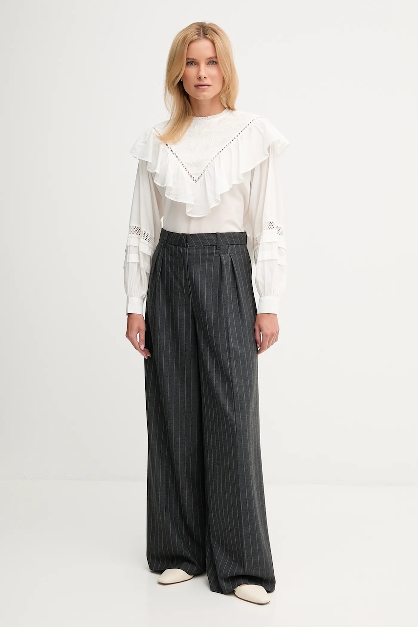 Блузка Pepe Jeans цвет бежевый однотонная PL3051272 Блузка Pepe Jeans цвет бежевый однотонная PL3051272