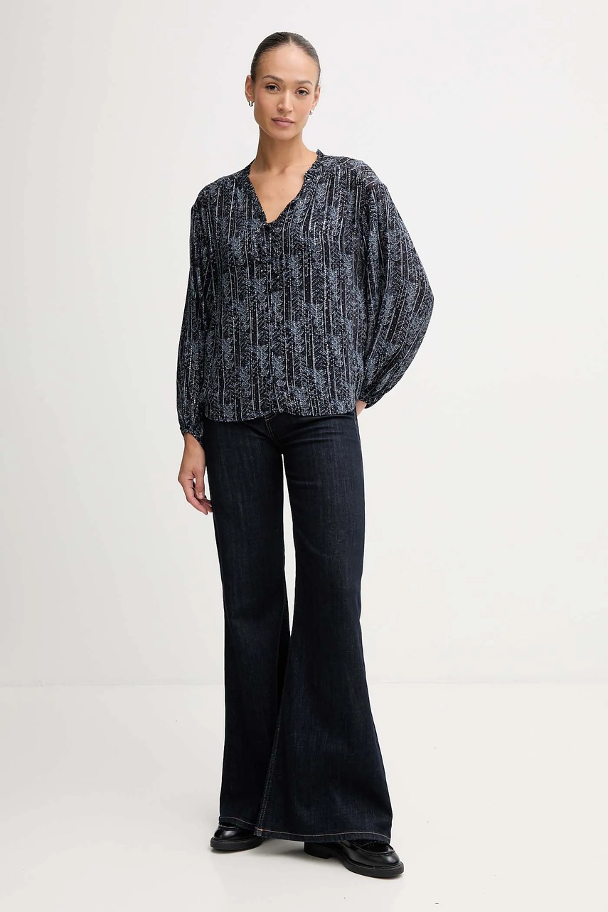 Рубашка Pepe Jeans цвет синий relaxed PL3051281