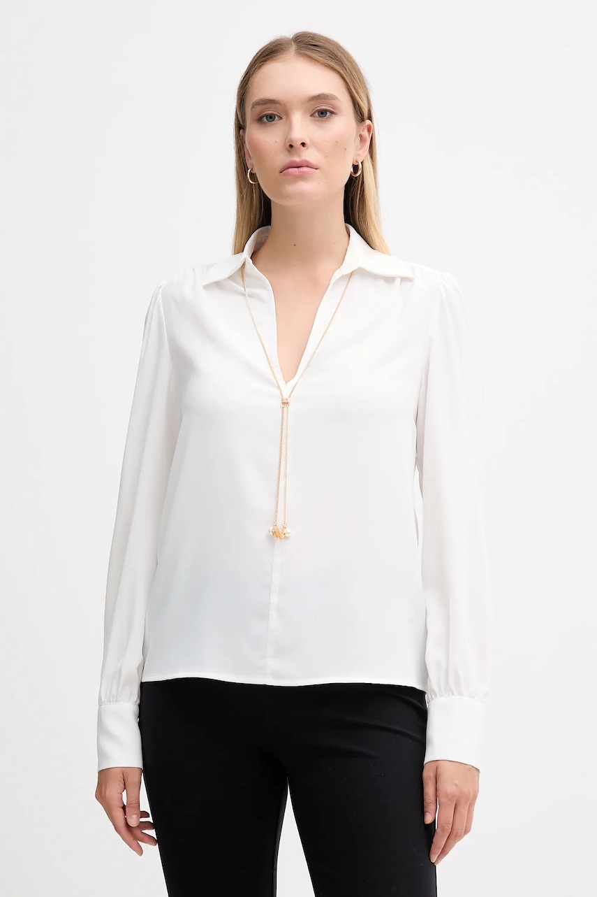 Gaudi bluză culoarea alb, uni, 521FD45009
