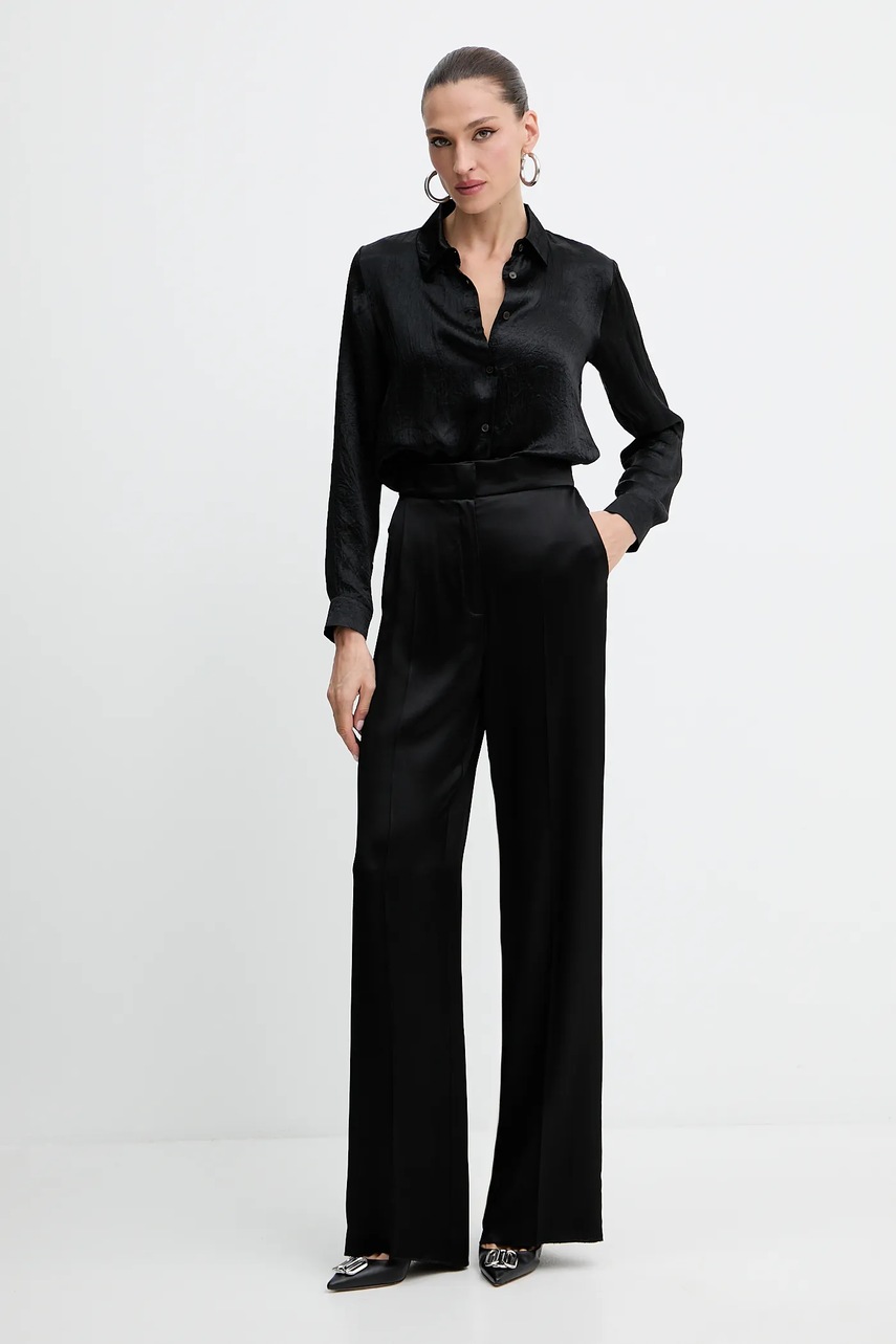 Рубашка Marella Emme by Marella цвет чёрный regular классический воротник 2525116091200