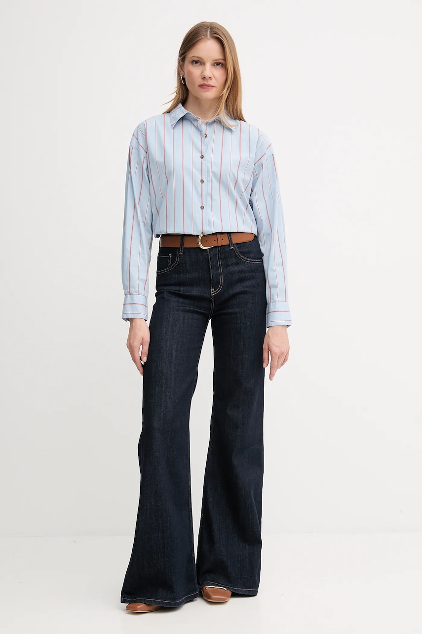 Хлопковая рубашка Barbour SAFFRON relaxed классический воротник LSH1698 Хлопковая рубашка Barbour SAFFRON relaxed классический воротник LSH1698
