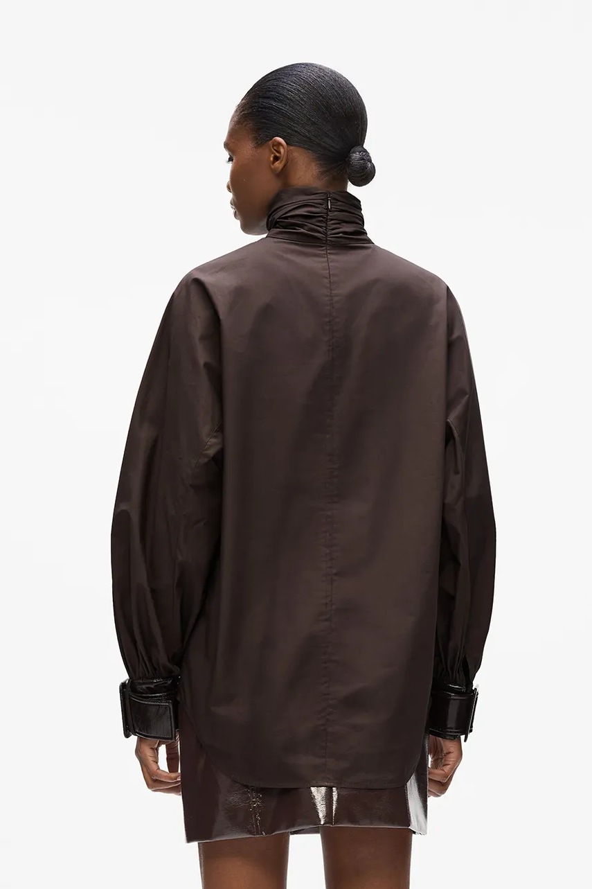 Блузка Karl Lagerfeld цвет коричневый однотонная A4W11013