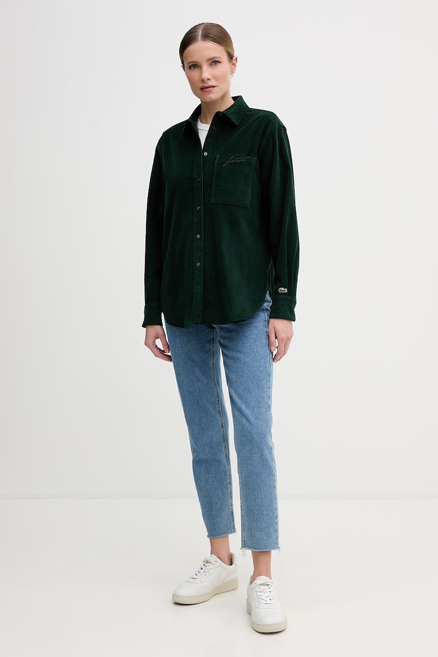 Lacoste košeľa dámska bavlnená