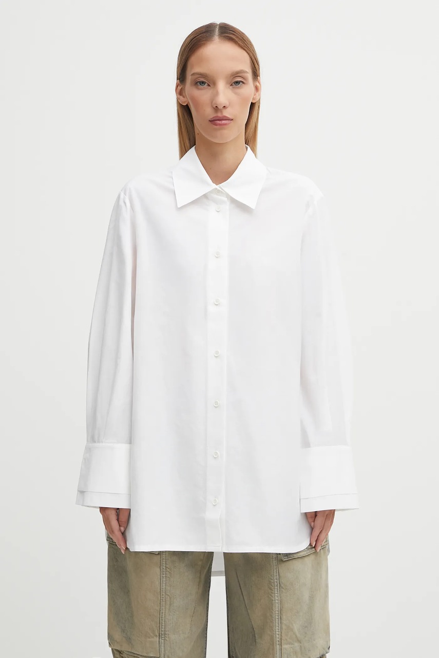 Barbour cămașă de mătase Arla Denim Overshirt