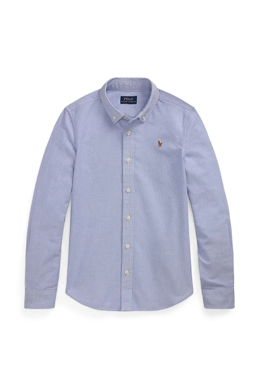Levně Košile Polo Ralph Lauren modrá barva, 313929954003